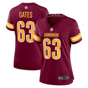 Nick Gates Washington Commanders Nike Women's Game Player Jersey - Burgundy