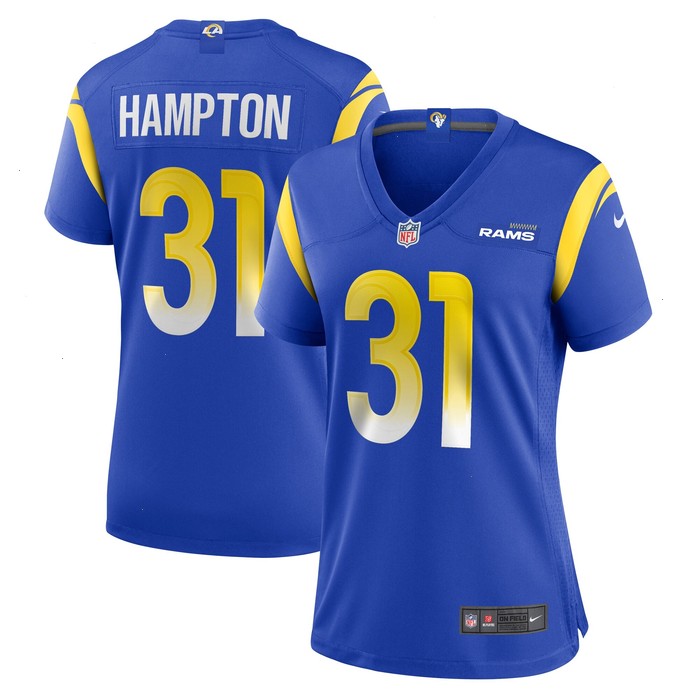 Nick Hampton Los Angeles Rams Nike Women's Home Game Jersey - Royal