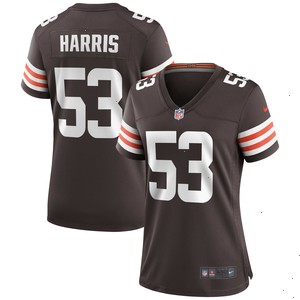 Nick Harris Cleveland Browns Nike Women's Game Jersey - Brown