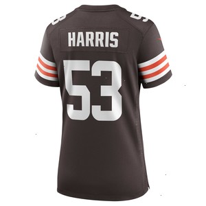 Nick Harris Cleveland Browns Nike Women's Game Jersey - Brown