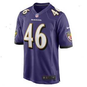 Nick Moore Baltimore Ravens Nike Game Jersey - Purple