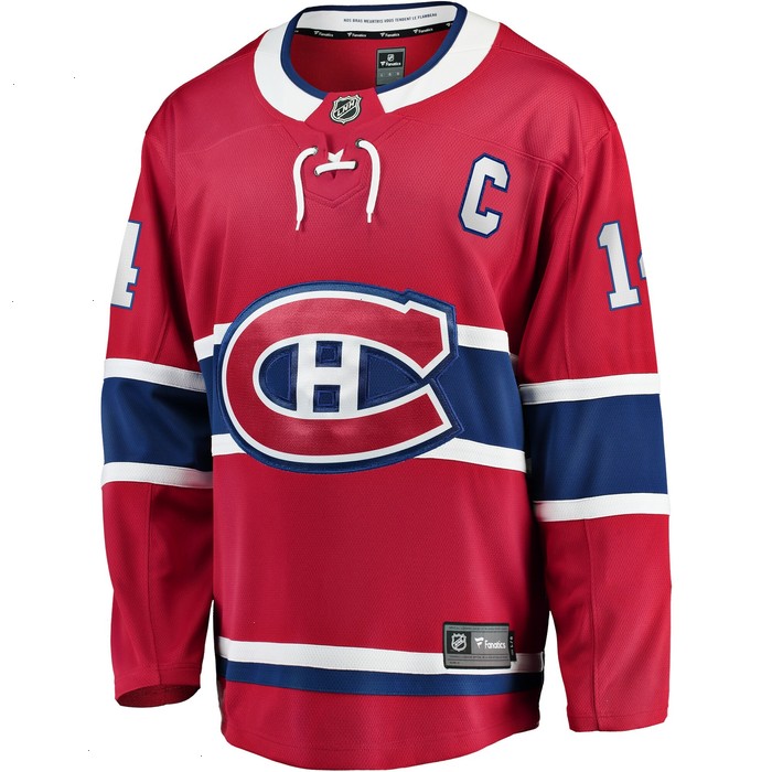 Nick Suzuki Montreal Canadiens Fanatics Branded Home Premier Breakaway Player Jersey - Red