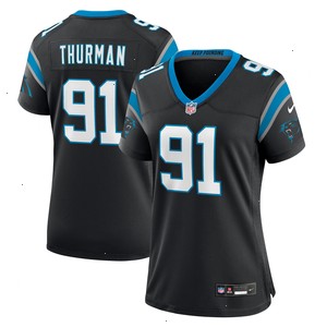 Nick Thurman Carolina Panthers Nike Women's Team Game Jersey - Black