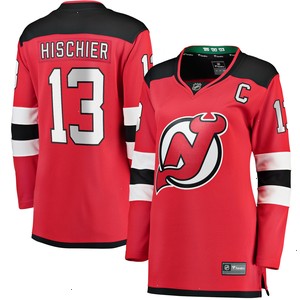 Nico Hischier New Jersey Devils Fanatics Branded Women's Home Premier Breakaway Player Jersey - Red