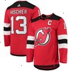 Nico Hischier New Jersey Devils adidas Home Primegreen Authentic Pro Player Jersey - Red