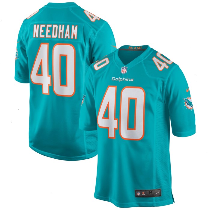 Nik Needham Miami Dolphins Nike Game Jersey - Aqua