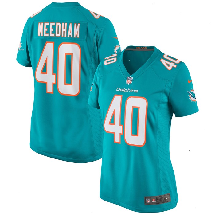 Nik Needham Miami Dolphins Nike Women's Game Jersey - Aqua