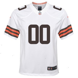 Nike Cleveland Browns Youth Custom Game Jersey - White