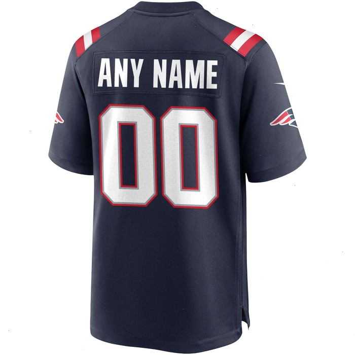 Nike New England Patriots Custom Game Jersey - Navy