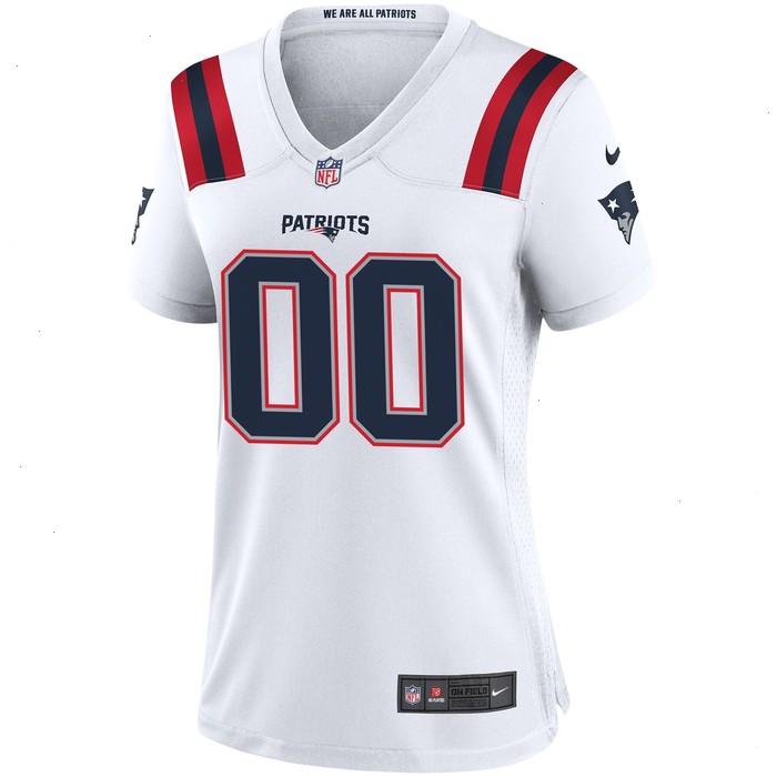 Nike New England Patriots Women's Custom Game Jersey - White