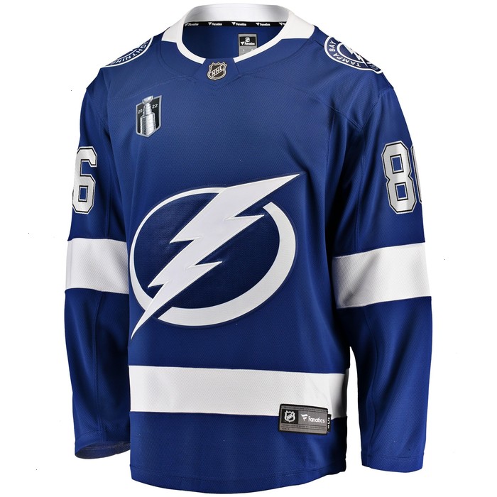 Nikita Kucherov Tampa Bay Lightning Fanatics Branded Home 2022 Stanley Cup Final Breakaway Player Jersey - Blue