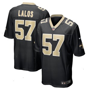 Niko Lalos New Orleans Saints Nike Team Game Jersey - Black