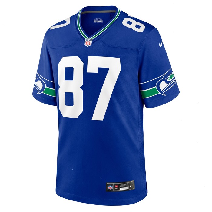 Noah Fant Seattle Seahawks Nike Throwback Player Game Jersey - Royal