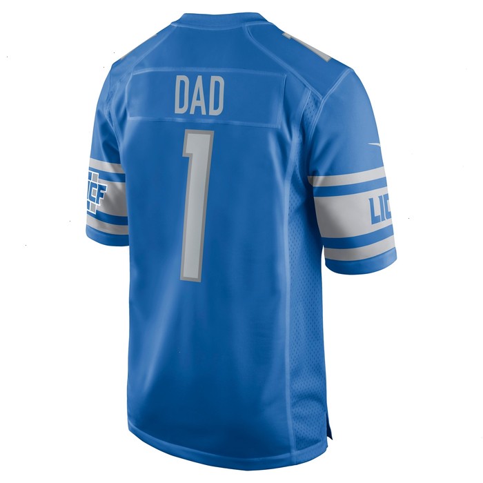 Number 1 Dad Detroit Lions Nike Game Jersey - Blue