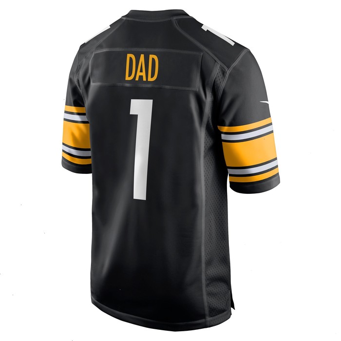 Number 1 Dad Pittsburgh Steelers Nike Game Jersey - Black