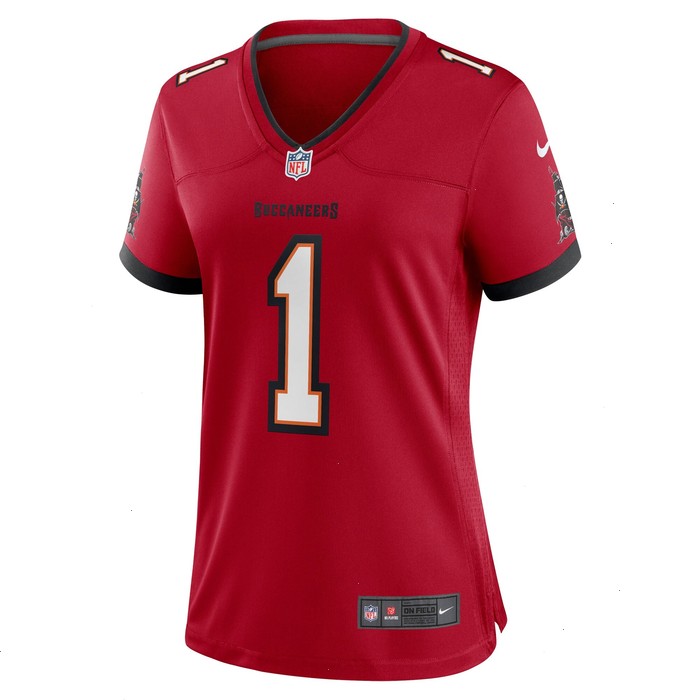 Number 1 Mom Tampa Bay Buccaneers Nike Women's Game Jersey - Red