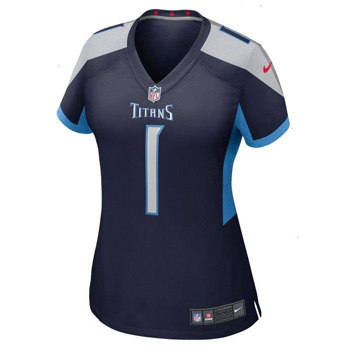 Number 1 Mom Tennessee Titans Nike Women's Game Jersey - Navy