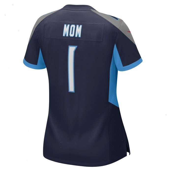 Number 1 Mom Tennessee Titans Nike Women's Game Jersey - Navy