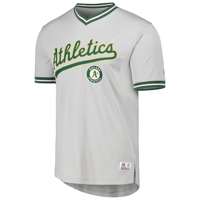 Oakland Athletics V-Neck Jersey - Gray