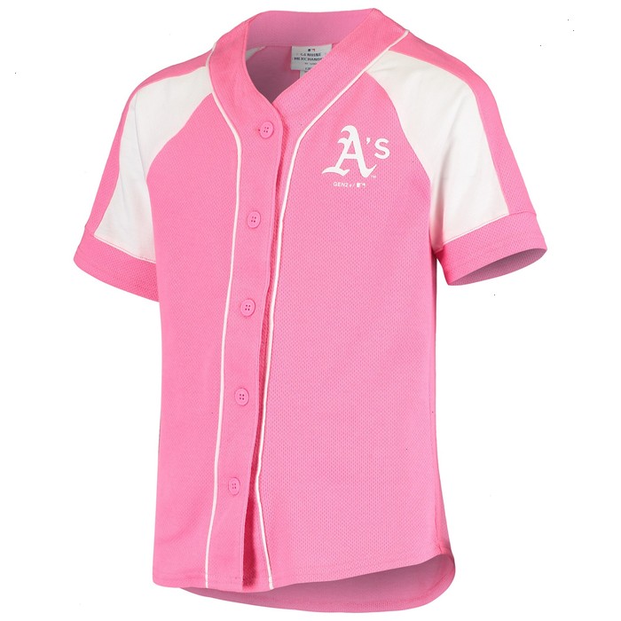 Oakland Athletics Youth Team Spirit Fashion Jersey - Pink