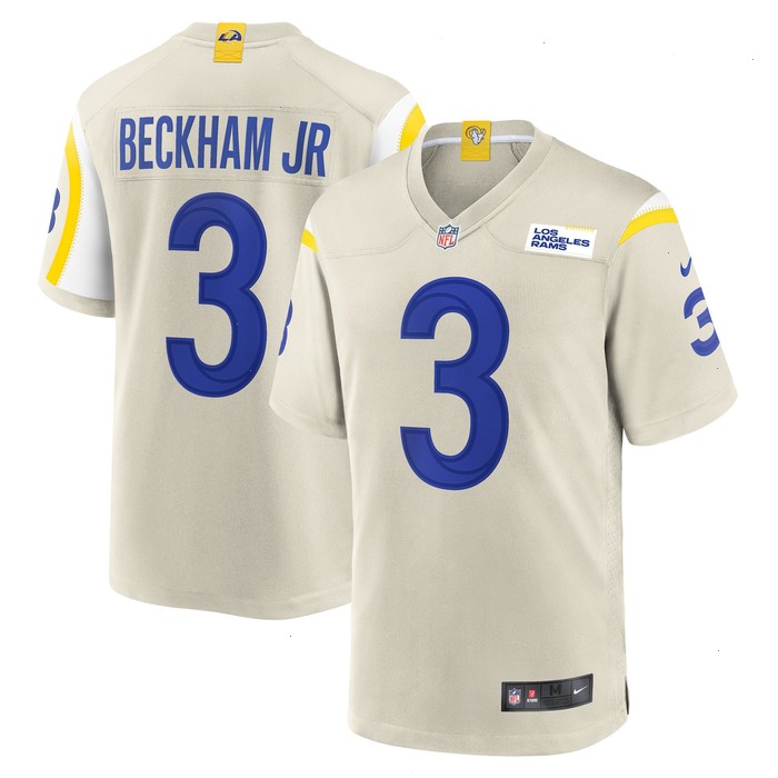 Odell Beckham Jr. Los Angeles Rams Nike Game Jersey - Bone