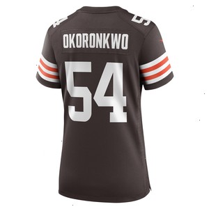 Ogbonnia Okoronkwo Cleveland Browns Nike Women's Game Player Jersey - Brown