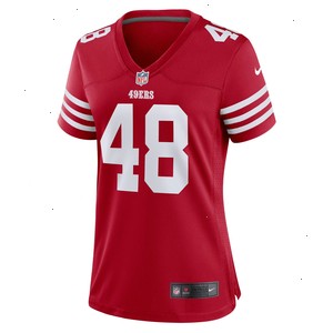 Oren Burks San Francisco 49ers Nike Women's Game Player Jersey - Scarlet