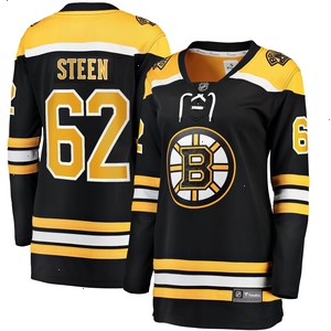 Oskar Steen Boston Bruins Fanatics Branded Women's Home Breakaway Player Jersey - Black