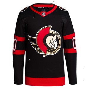 Ottawa Senators adidas Home Primegreen Authentic Pro Custom Jersey - Black