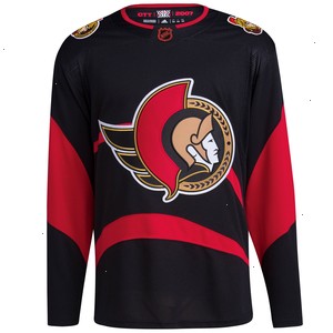 Ottawa Senators adidas Reverse Retro 2.0 Authentic Blank Jersey - Black