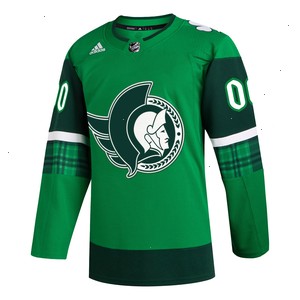 Ottawa Senators adidas St. Patrick's Day Authentic Custom Jersey - Kelly Green