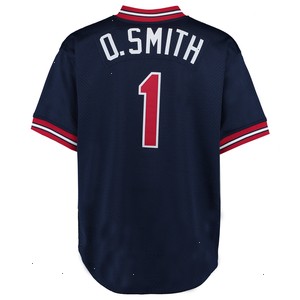 Ozzie Smith St. Louis Cardinals Mitchell & Ness 1994 Authentic Cooperstown Collection Mesh Batting Practice Jersey - Navy