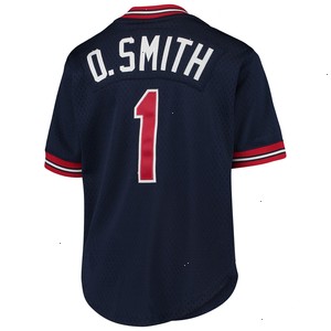 Ozzie Smith St. Louis Cardinals Mitchell & Ness Youth Cooperstown Collection Mesh Batting Practice Jersey - Navy