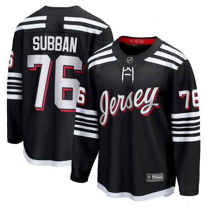 P.K. Subban New Jersey Devils Fanatics Branded Alternate Premier Breakaway Player Jersey - Black