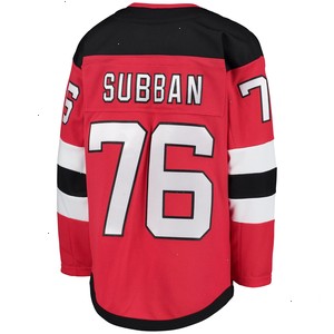 P.K. Subban New Jersey Devils Youth Home Premier Player Jersey - Red