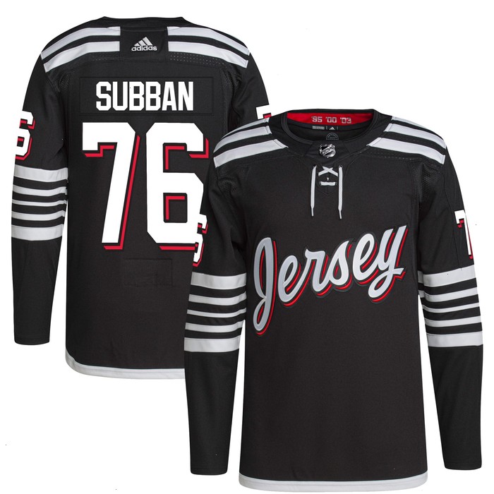 P.K. Subban New Jersey Devils adidas Alternate Primegreen Authentic Pro Player Jersey - Black