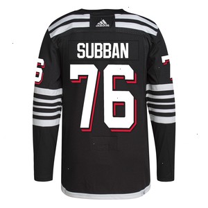 P.K. Subban New Jersey Devils adidas Alternate Primegreen Authentic Pro Player Jersey - Black