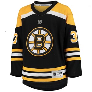 Patrice Bergeron Boston Bruins Youth Home Replica Player Jersey - Black