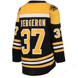 Patrice Bergeron Boston Bruins Youth Home Replica Player Jersey - Black