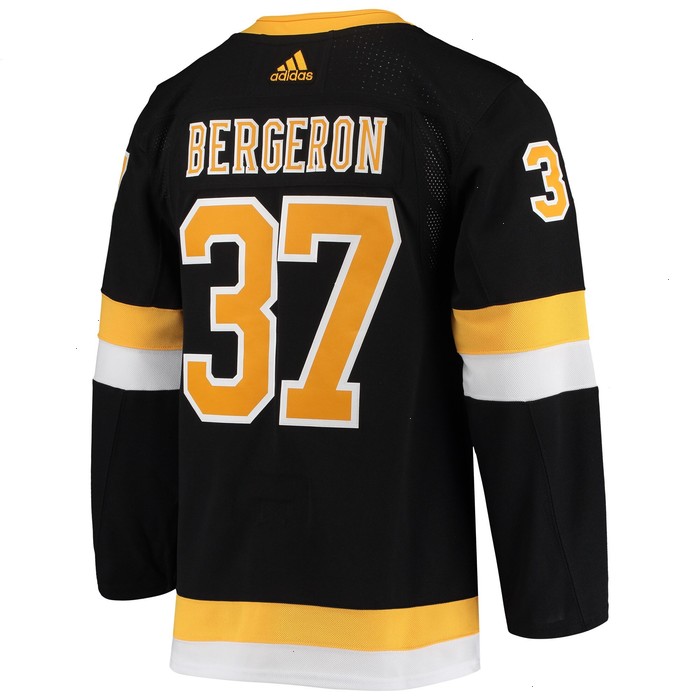 Patrice Bergeron Boston Bruins adidas Alternate Authentic Player Jersey - Black