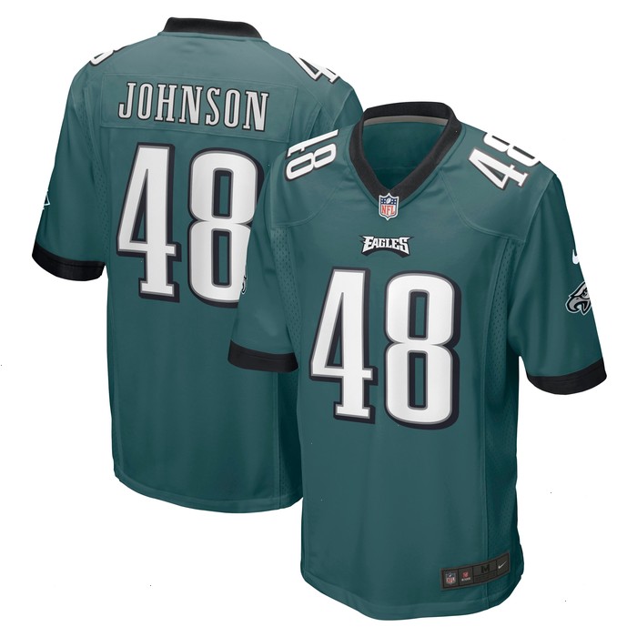 Patrick Johnson Philadelphia Eagles Nike Game Player Jersey - Midnight Green