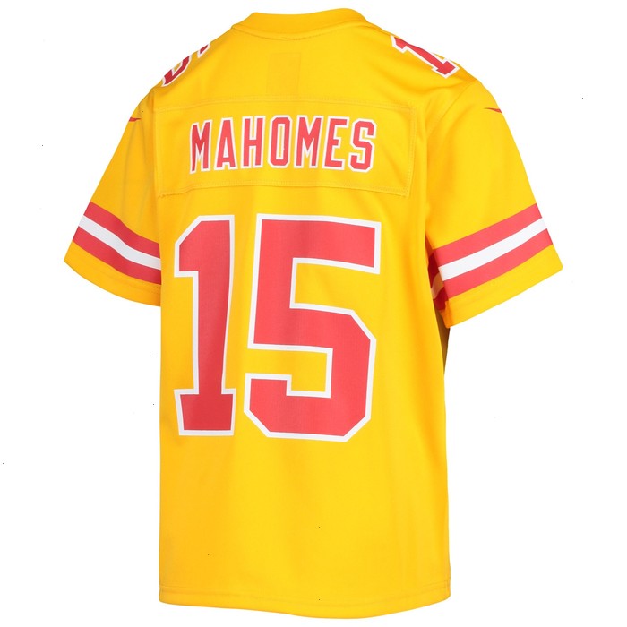 Patrick Mahomes Kansas City Chiefs Nike Youth Inverted Team Game Jersey - Gold