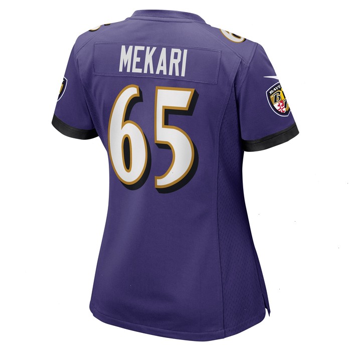 Patrick Mekari Baltimore Ravens Nike Women's Game Jersey - Purple