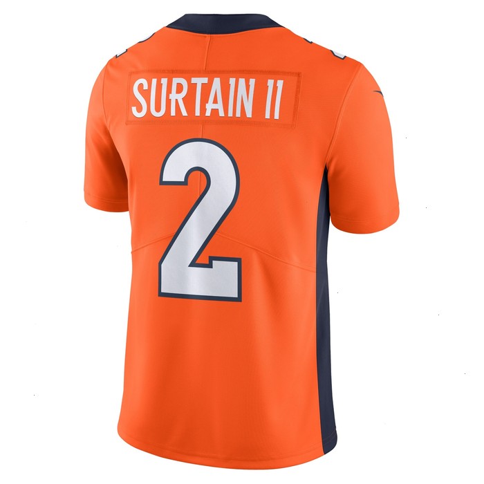 Patrick Surtain II Denver Broncos Nike  Vapor Untouchable Limited Jersey - Orange