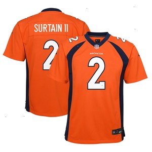 Patrick Surtain II Denver Broncos Nike Youth Game Jersey - Orange