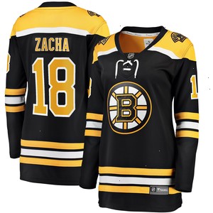 Pavel Zacha Boston Bruins Fanatics Branded Women's Home Breakaway Player Jersey - Black