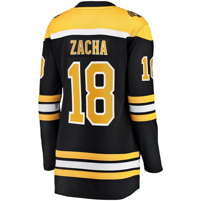 Pavel Zacha Boston Bruins Fanatics Branded Women's Home Breakaway Player Jersey - Black