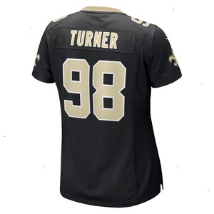 Payton Turner New Orleans Saints Nike Women's Game Jersey - Black