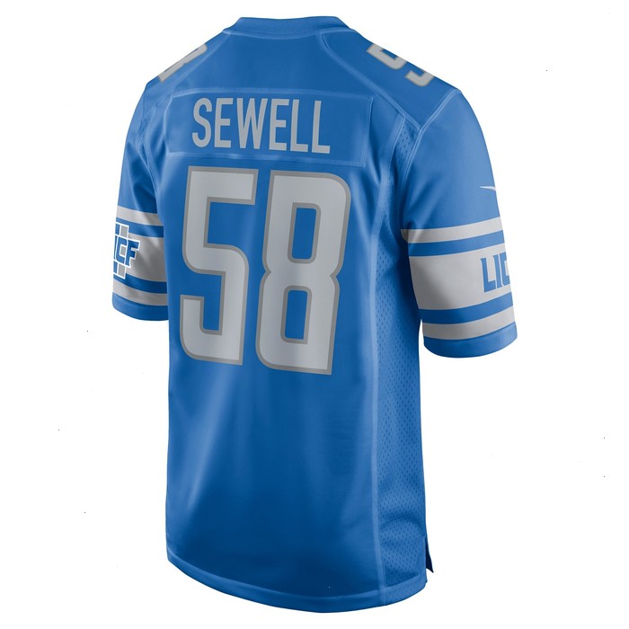 Penei Sewell Detroit Lions Nike Game Jersey - Blue