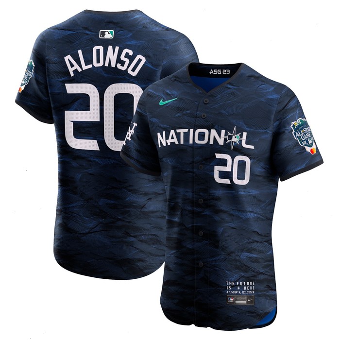 Pete Alonso National League Nike 2023 MLB All-Star Game Vapor Premier Elite Player Jersey - Royal